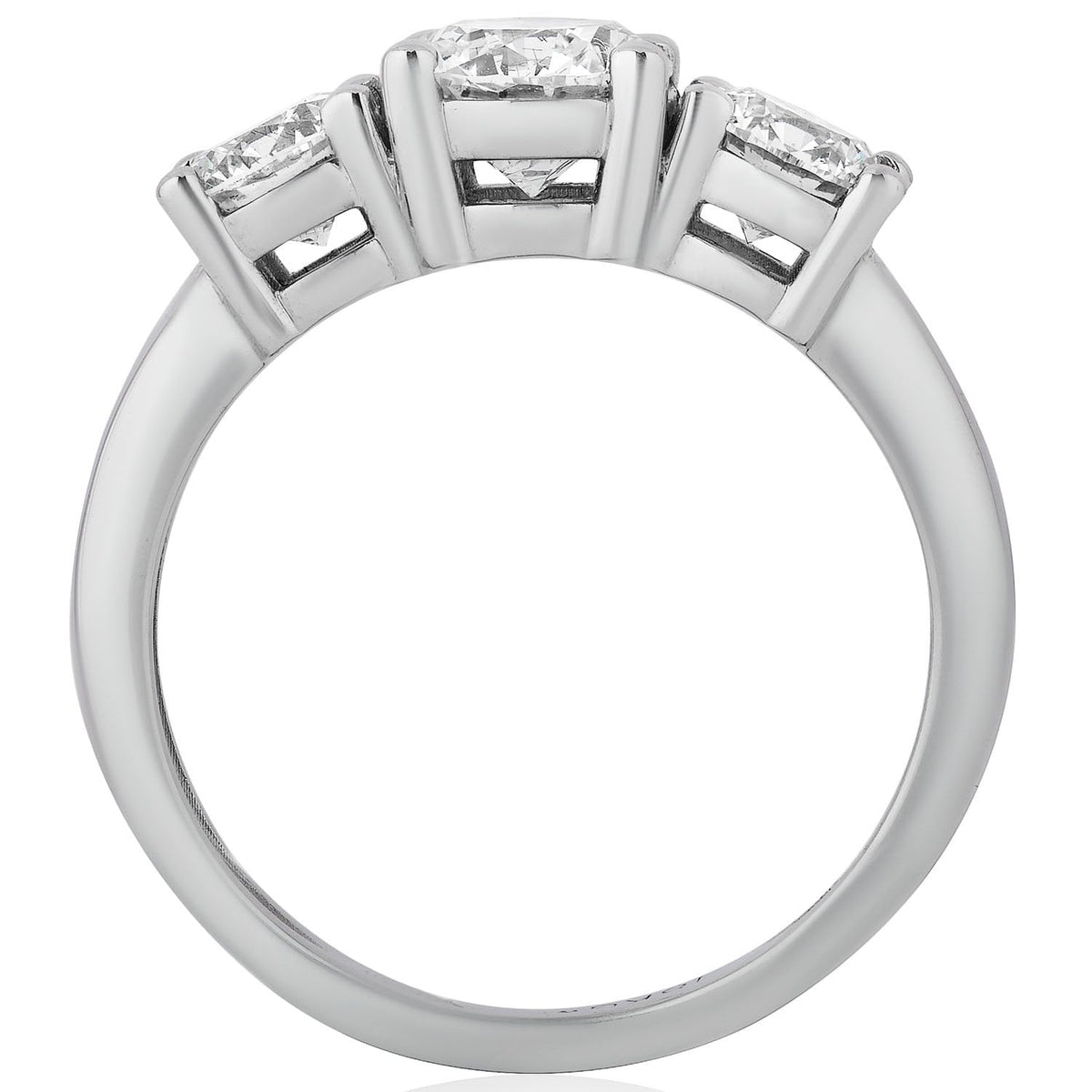 2 CTW AGI Certified Lab Grown Diamond (G-VS) Three Stone Engagement Ring in Choice of 14K Yellow or 14k White Gold - LUXGRIAL