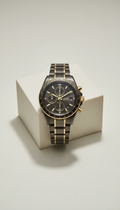 Charcoal Gold Chronograph Watch