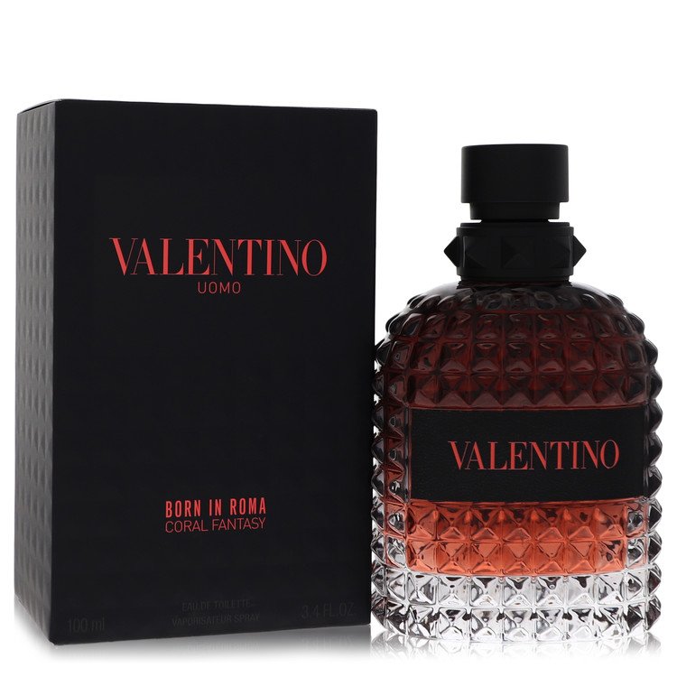 Valentino Uomo Born in Roma Coral Fantasy by Valentino Eau De Toilette Spray 3.4 oz for Men - LUXGRIAL