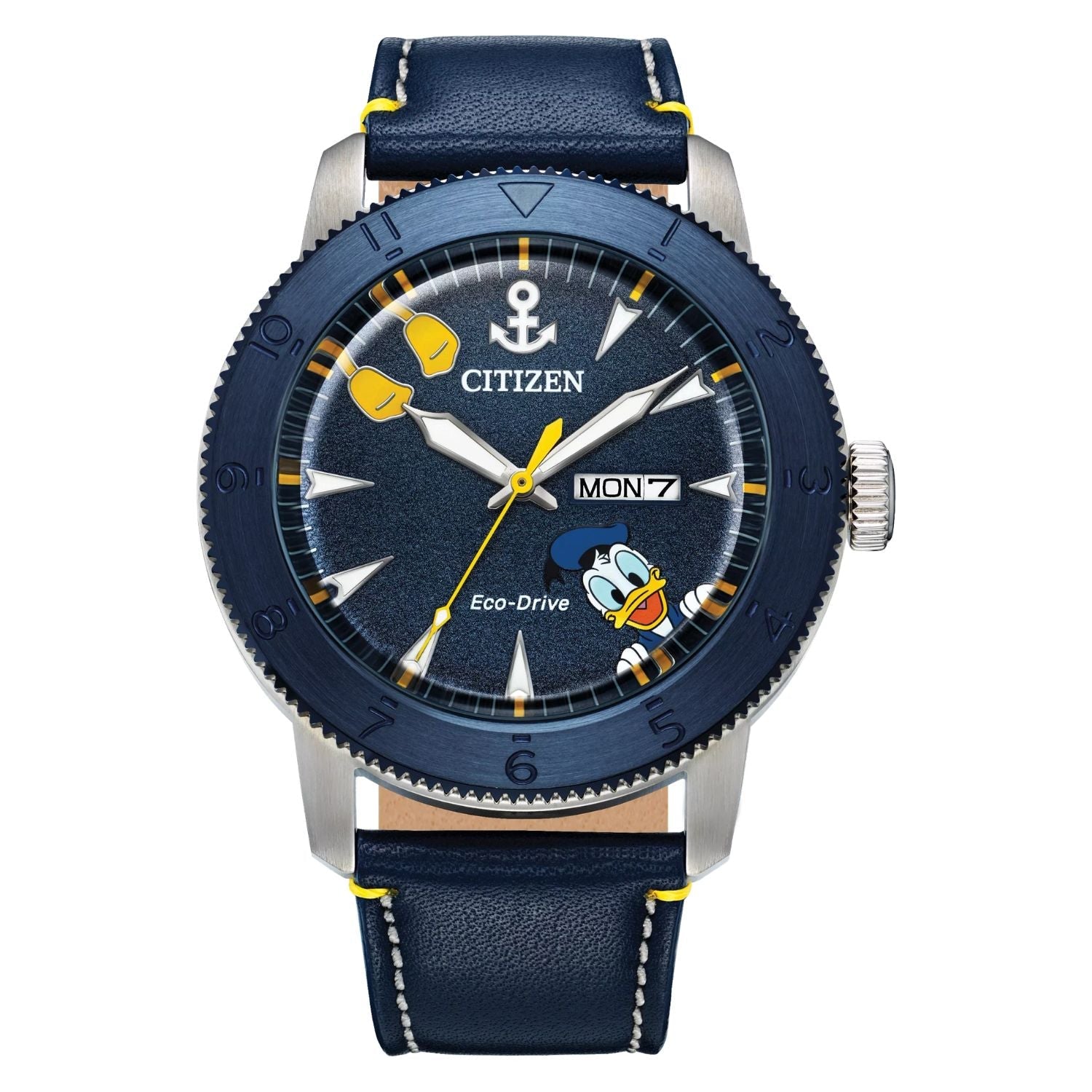 Citizen Men's Disney Quartz Watch – Blue Dial & Strap, 44mm