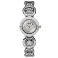 Versace Women's Greca Swiss Quartz Watch – Silver Dial & Bracelet, 28mm
