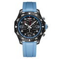 Breitling Men's Endurance Pro Quartz Watch – Black Dial, Blue Strap, 38mm