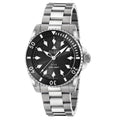 Gucci Men's Dive Swiss Quartz Watch – Black Dial, Silver Bracelet, 40mm